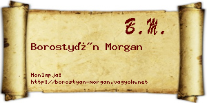 Borostyán Morgan névjegykártya
